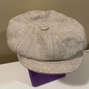 Classic Newsboy Linen Cap by New York Hat Co.
